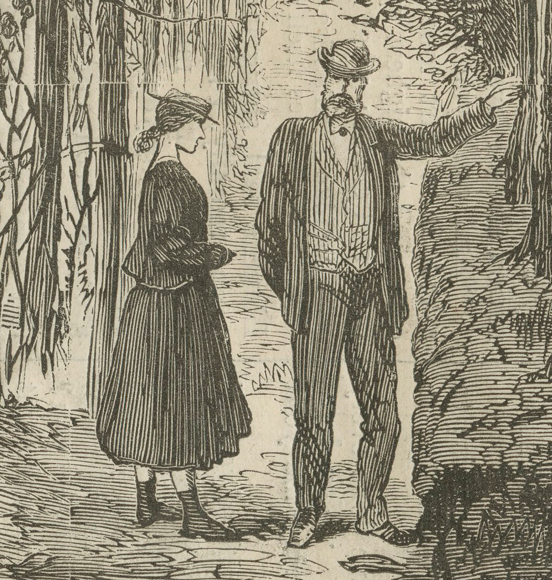 Harpers detail man and woman