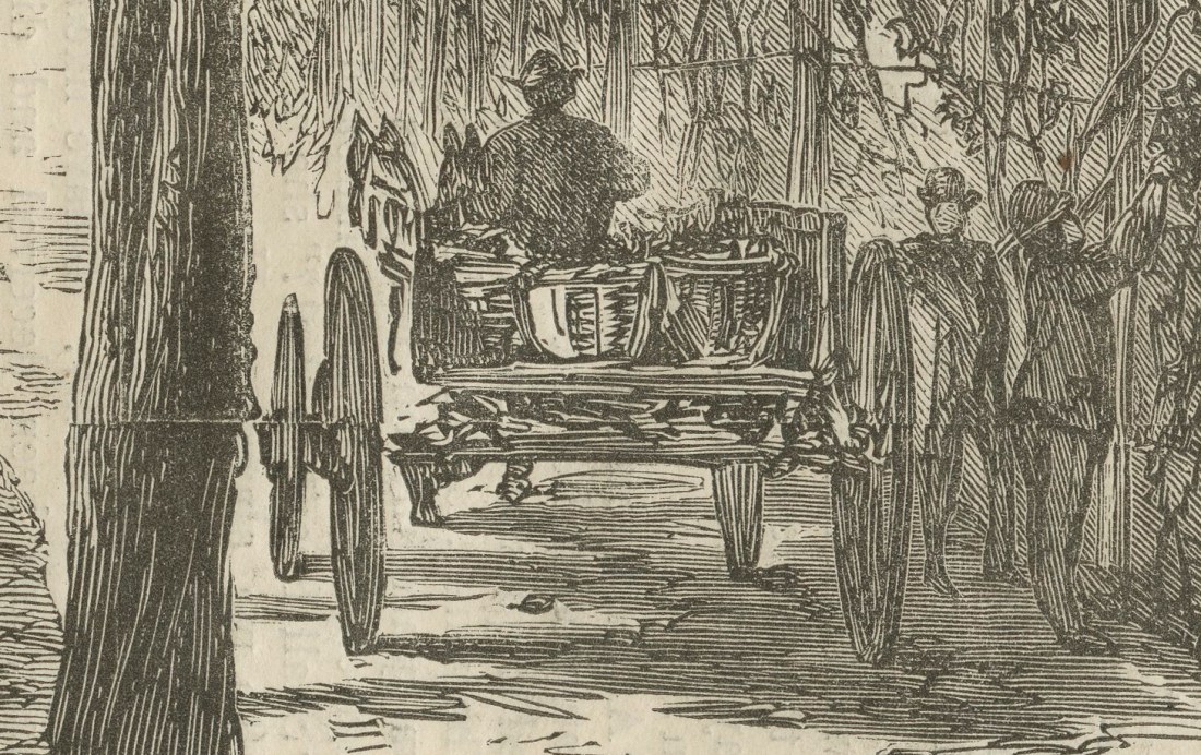 Harpers detail man in cart