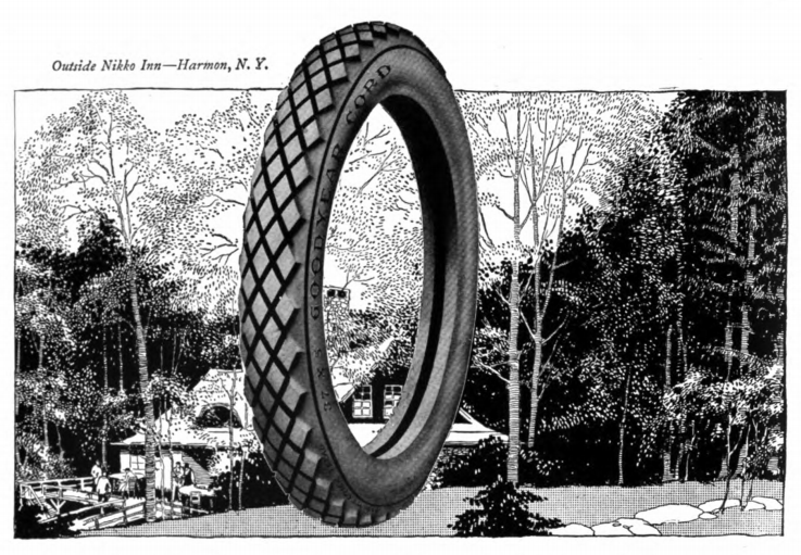 A different version of the ad from the June, 1917 issue of Travel magazine.