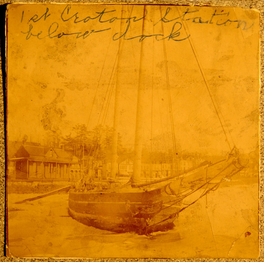 Croton's first train station, circa 1849-1850.